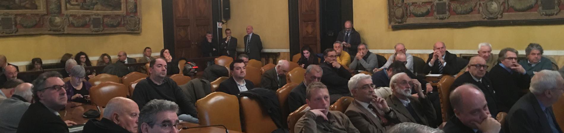 I Sindaci metropolitani riuniti in Conferenza ad ascoltare la presentazione UNICO